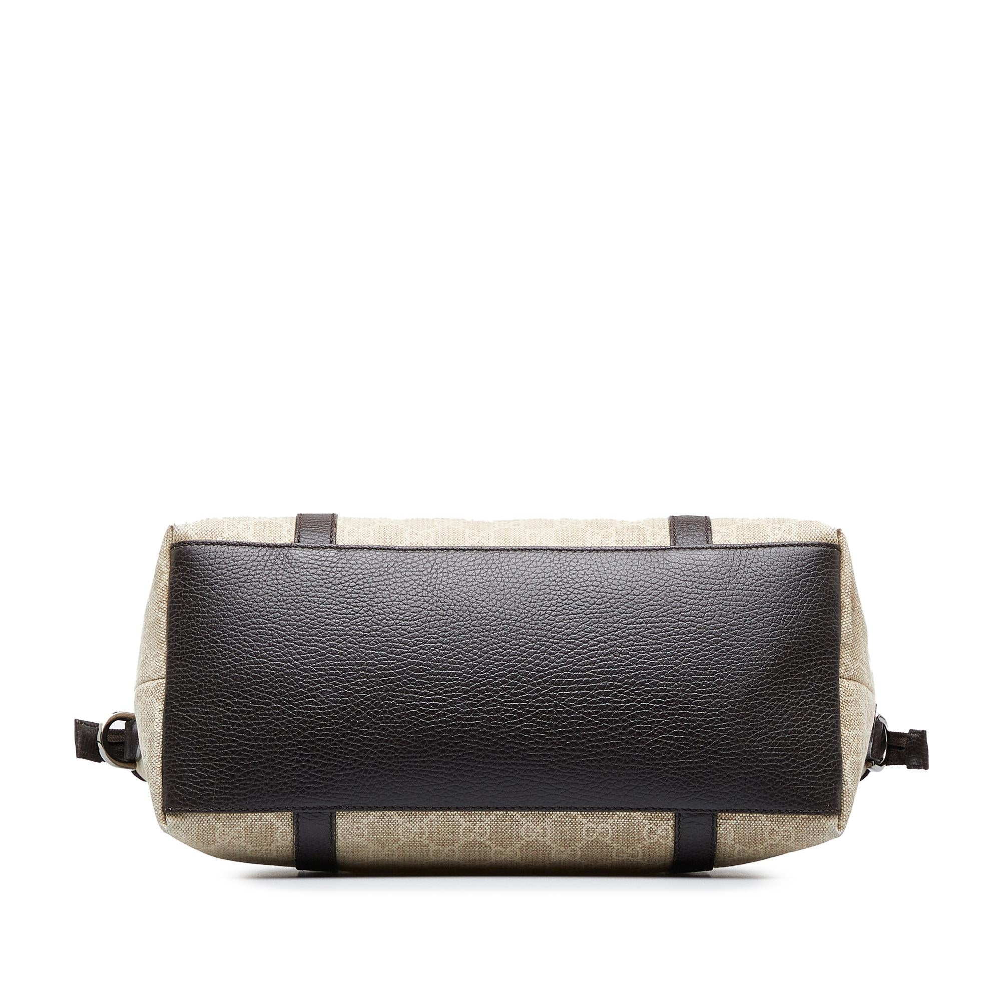 Gucci GG Canvas Charm Dome Satchel (SHG-MOjlZ6)