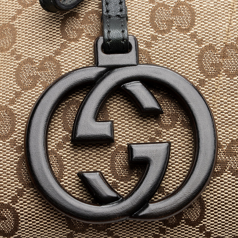 Gucci GG Canvas Charm Medium Tote (SHF-19899)