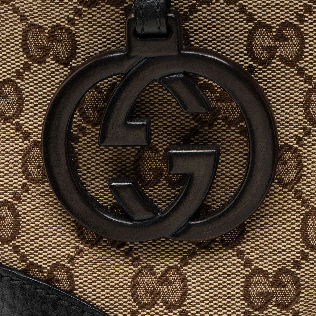 Gucci GG Canvas Charm Medium N/S Tote