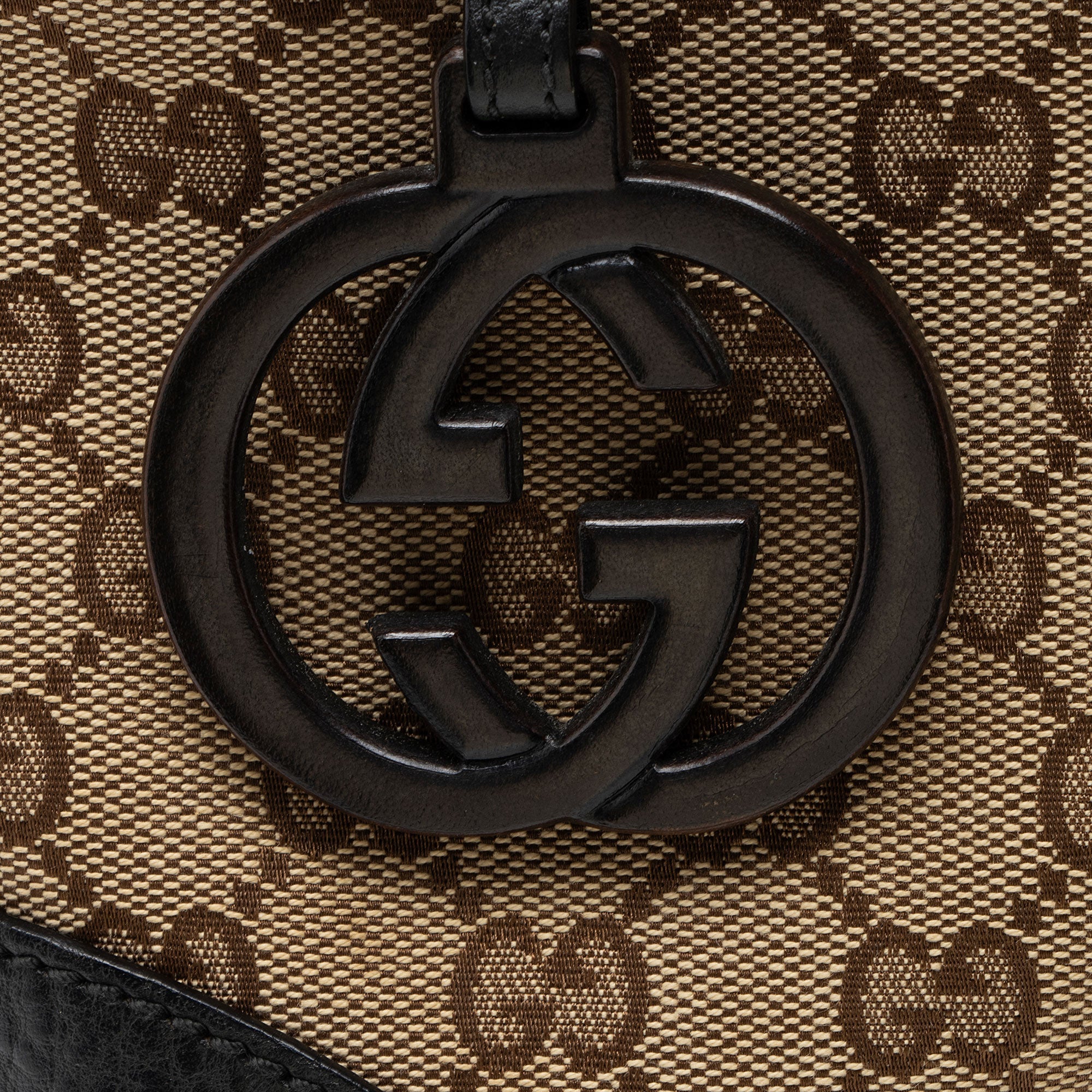 Gucci GG Canvas Charm Medium N/S Tote