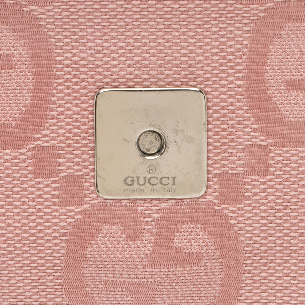 Gucci GG Canvas Charm Pochette Flap Bag (SHF-23494)