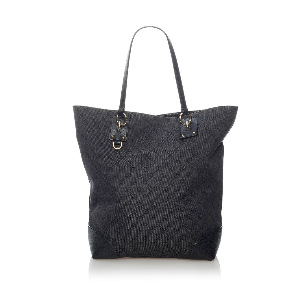 Gucci GG Canvas Charm Tote Bag (SHG-30733)