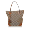 Gucci GG Canvas Charm Tote Bag (SHG-32521)