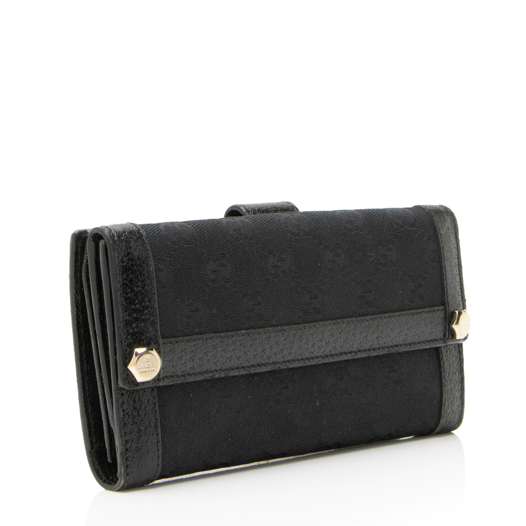 Gucci GG Canvas Charmy ContinLBtal Wallet