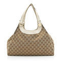 Gucci GG Canvas Charmy Medium Shoulder Bag (SHF-23740)