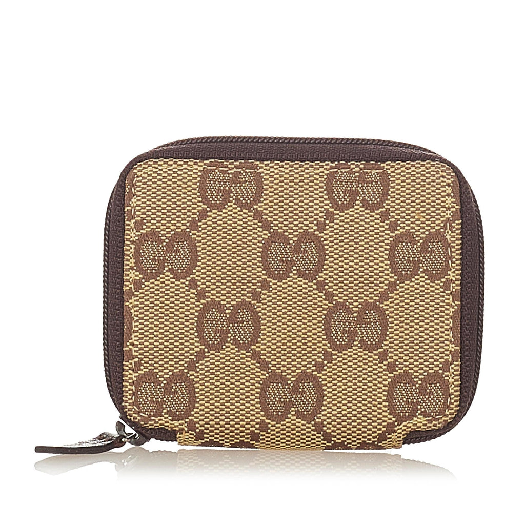 Gucci Gucci Canvas Coin Pouch (SHG-24138)