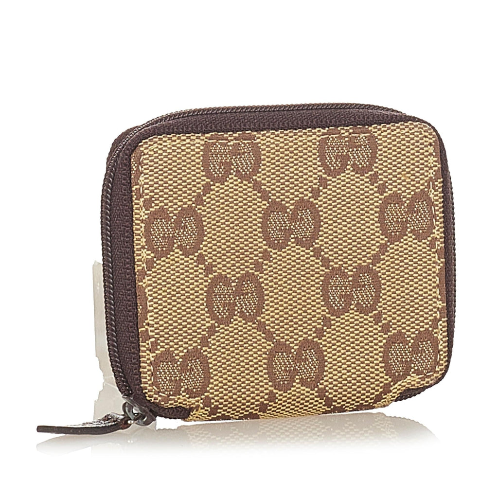 Gucci Gucci Canvas Coin Pouch (SHG-24138)