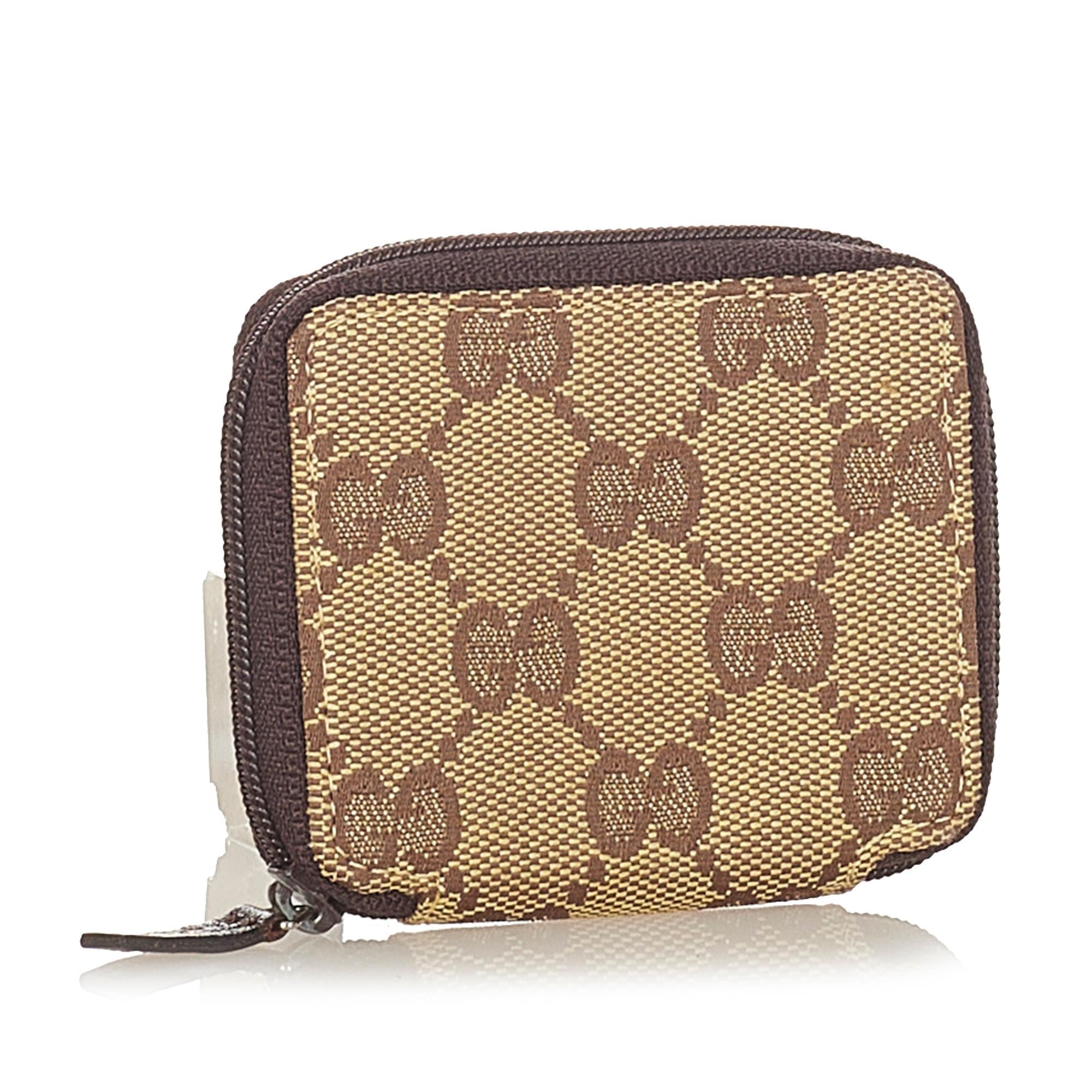 Gucci Gucci Canvas Coin Pouch (SHG-24138)