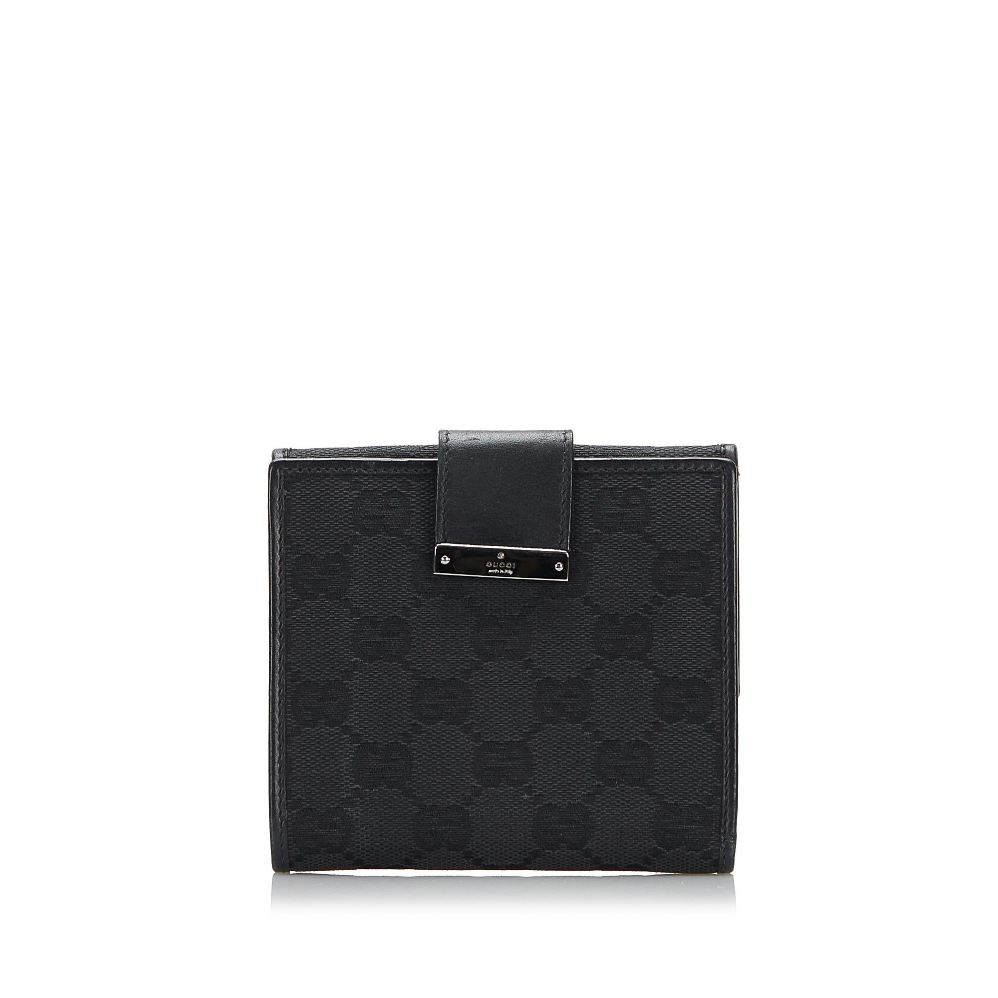 Gucci GG Canvas Compact Wallet (SHG-37777)