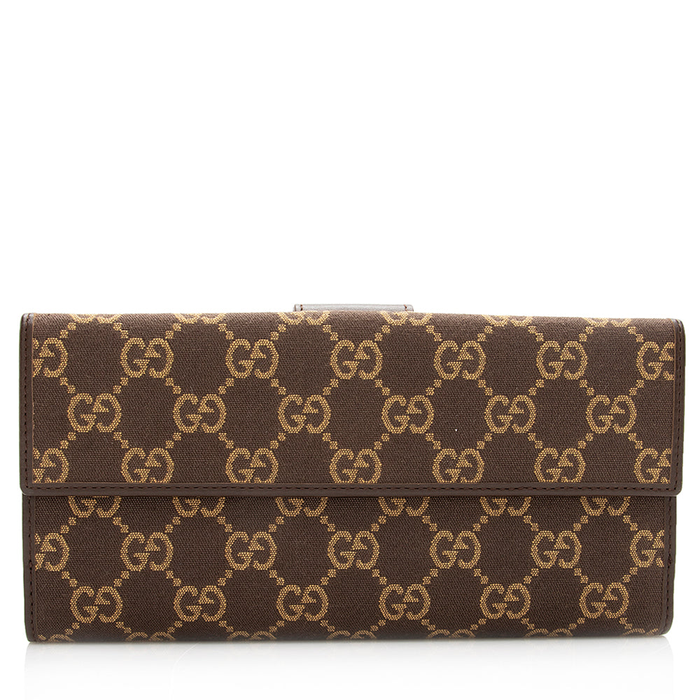 Gucci Gucci Canvas Continental Wallet (SHF-20077)