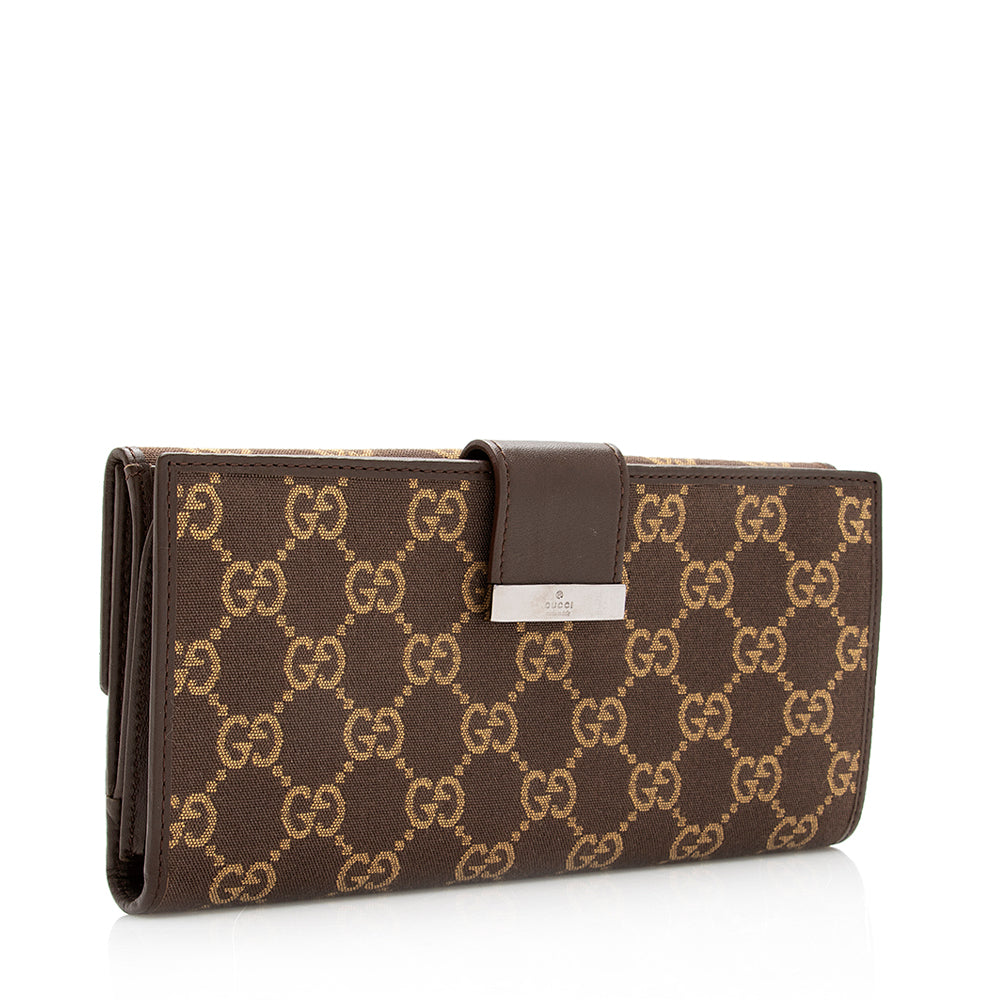 Gucci Gucci Canvas Continental Wallet (SHF-20077)