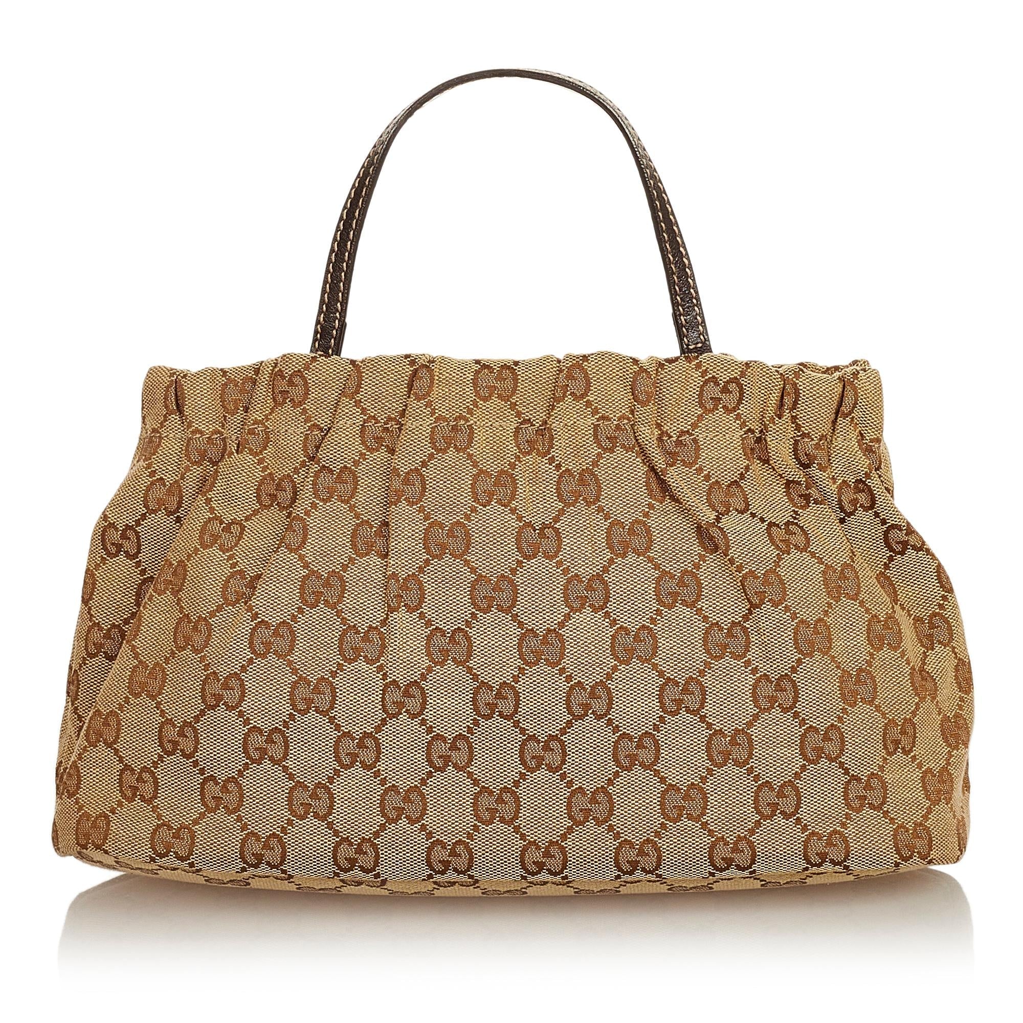 Gucci Gucci Canvas Crest Handbag (SHG-25768)