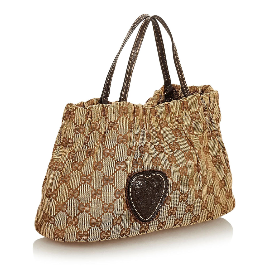 Gucci Gucci Canvas Crest Handbag (SHG-25768)