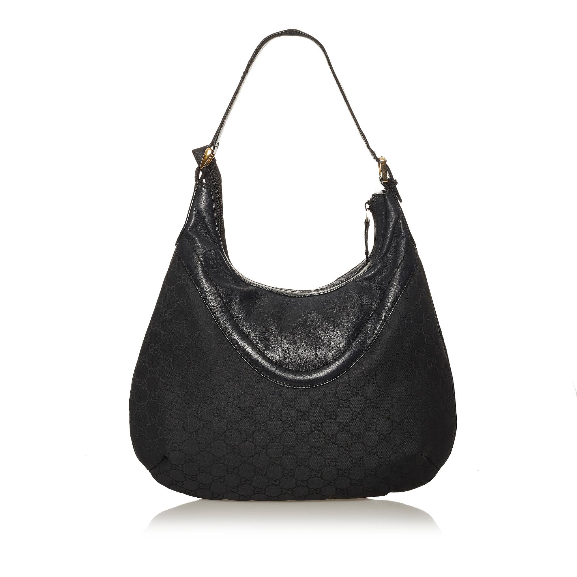 Gucci Gucci Canvas Crest Hobo Bag (SHG-28708)