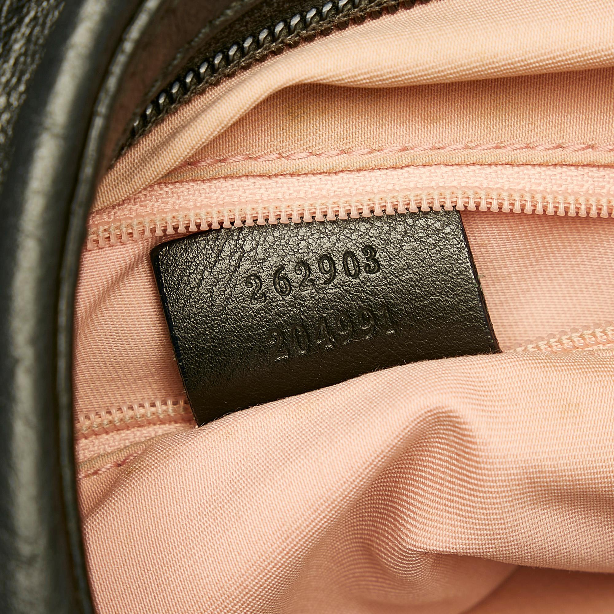 Gucci Gucci Canvas Crest Hobo Bag (SHG-28708)