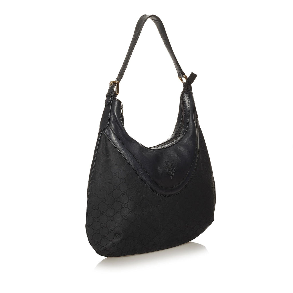 Gucci Gucci Canvas Crest Hobo Bag (SHG-28708)