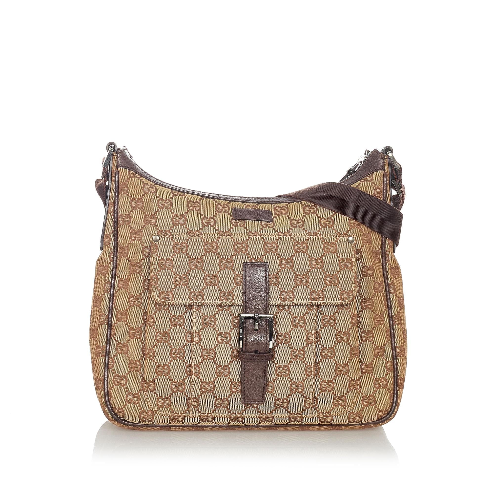 Gucci Gucci Canvas Crossbody Bag (SHG-23705)