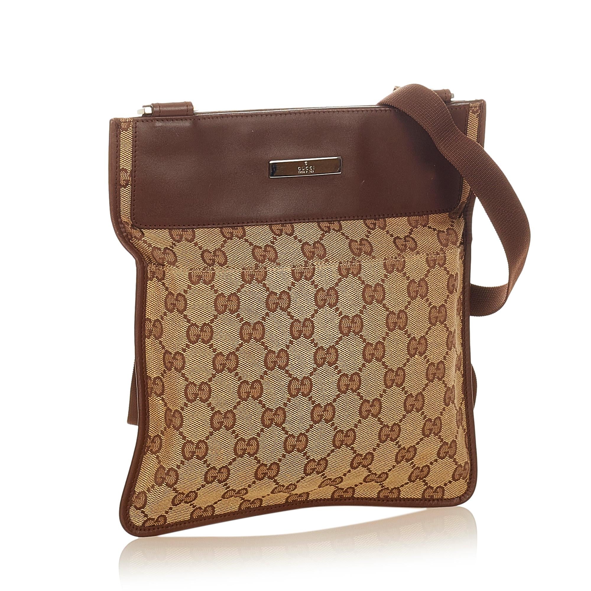 Gucci Gucci Canvas Crossbody Bag (SHG-25766)