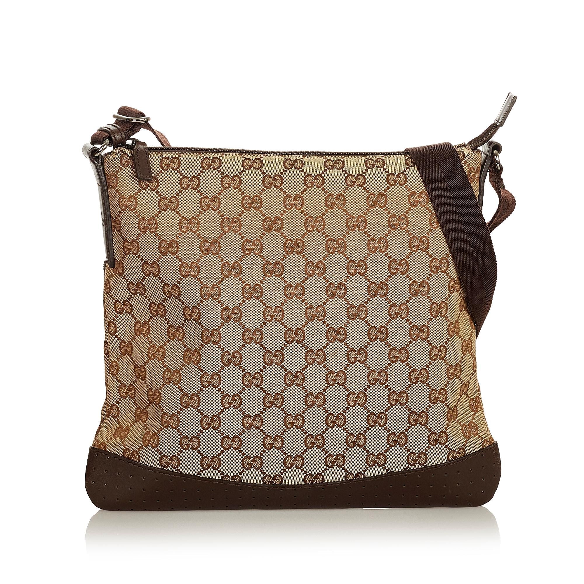 Gucci Gucci Canvas Crossbody Bag (SHG-25841)
