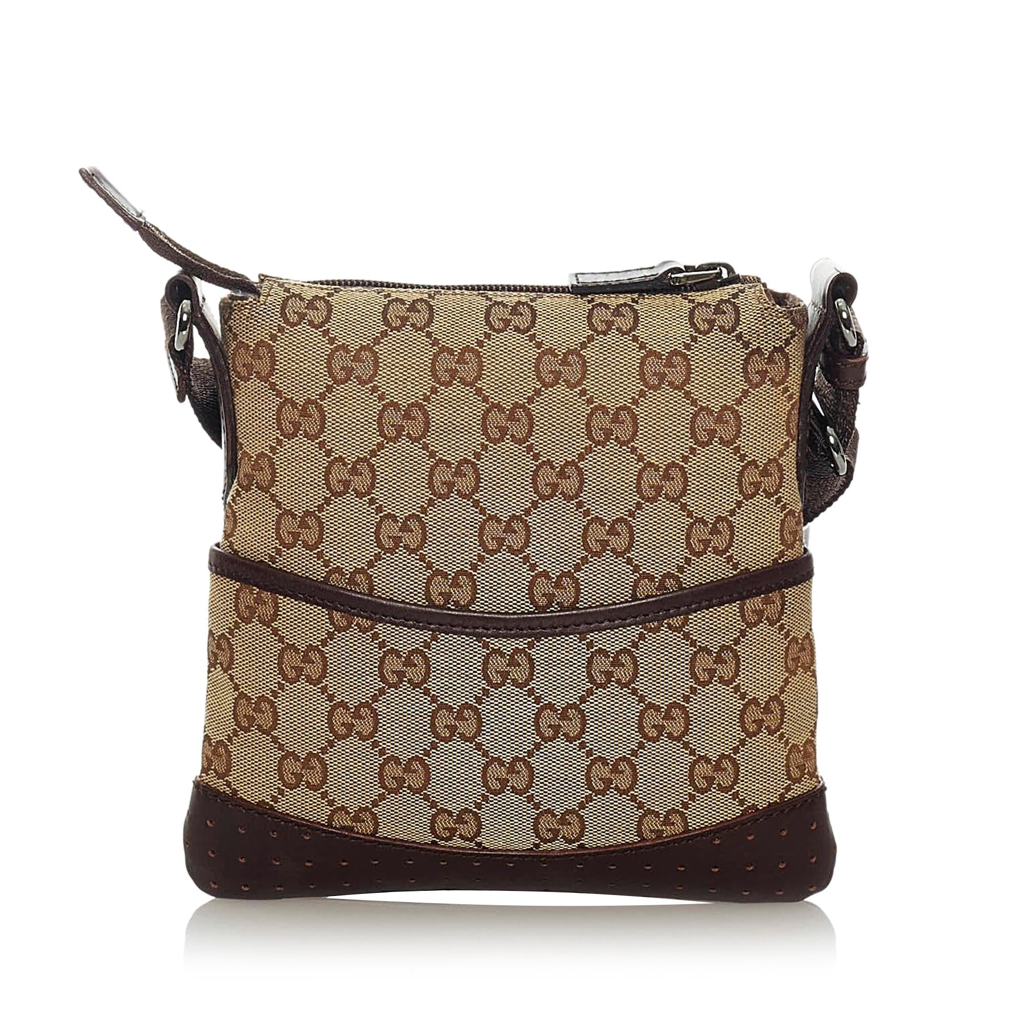 Gucci Gucci Canvas Crossbody Bag (SHG-28553)
