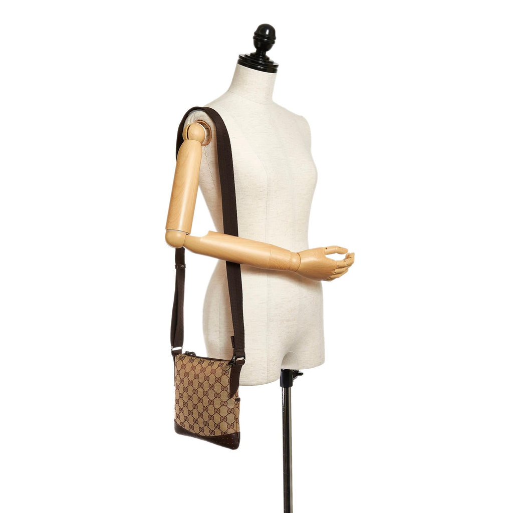 Gucci Gucci Canvas Crossbody Bag (SHG-28553)