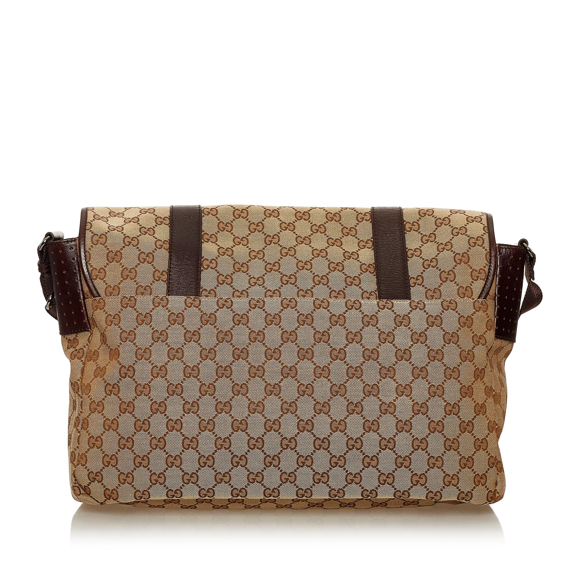Gucci Gucci Canvas Crossbody Bag (SHG-28989)