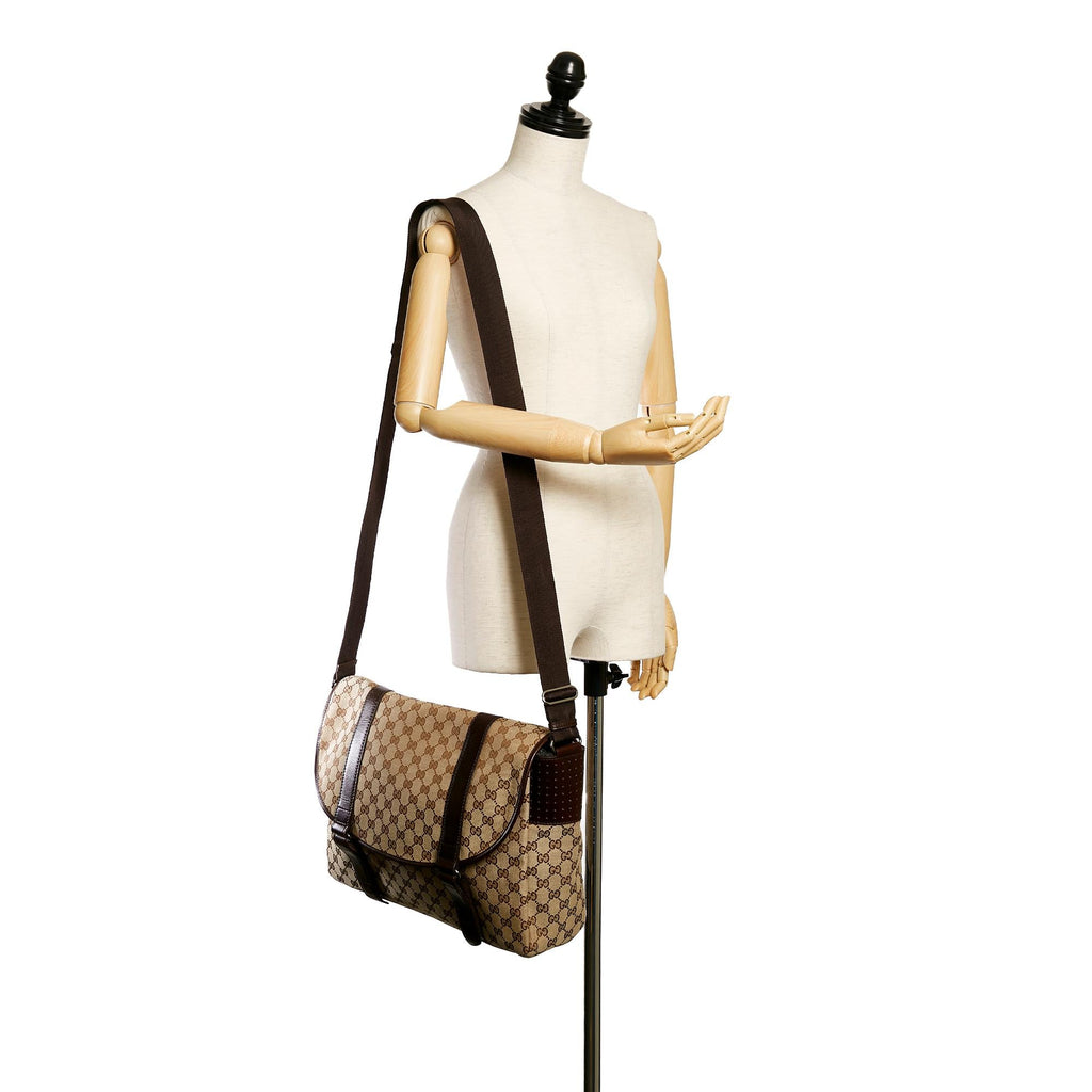 Gucci Gucci Canvas Crossbody Bag (SHG-28989)