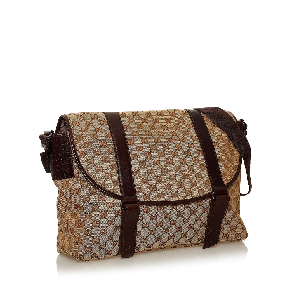 Gucci Gucci Canvas Crossbody Bag (SHG-28989)