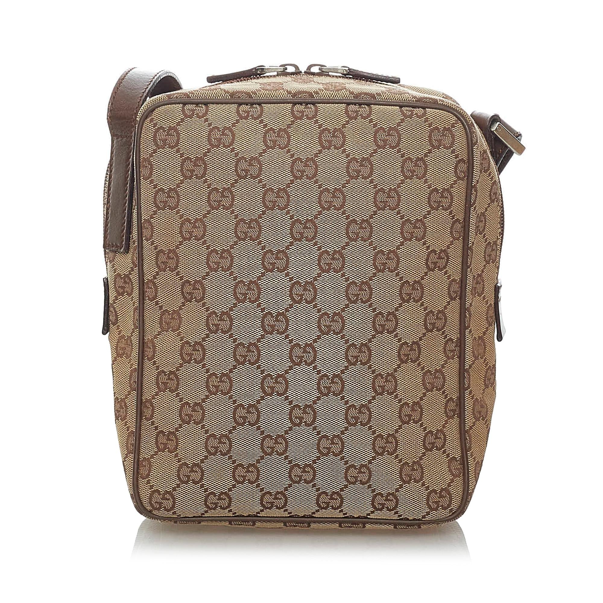 Gucci Gucci Canvas Crossbody Bag (SHG-29606)