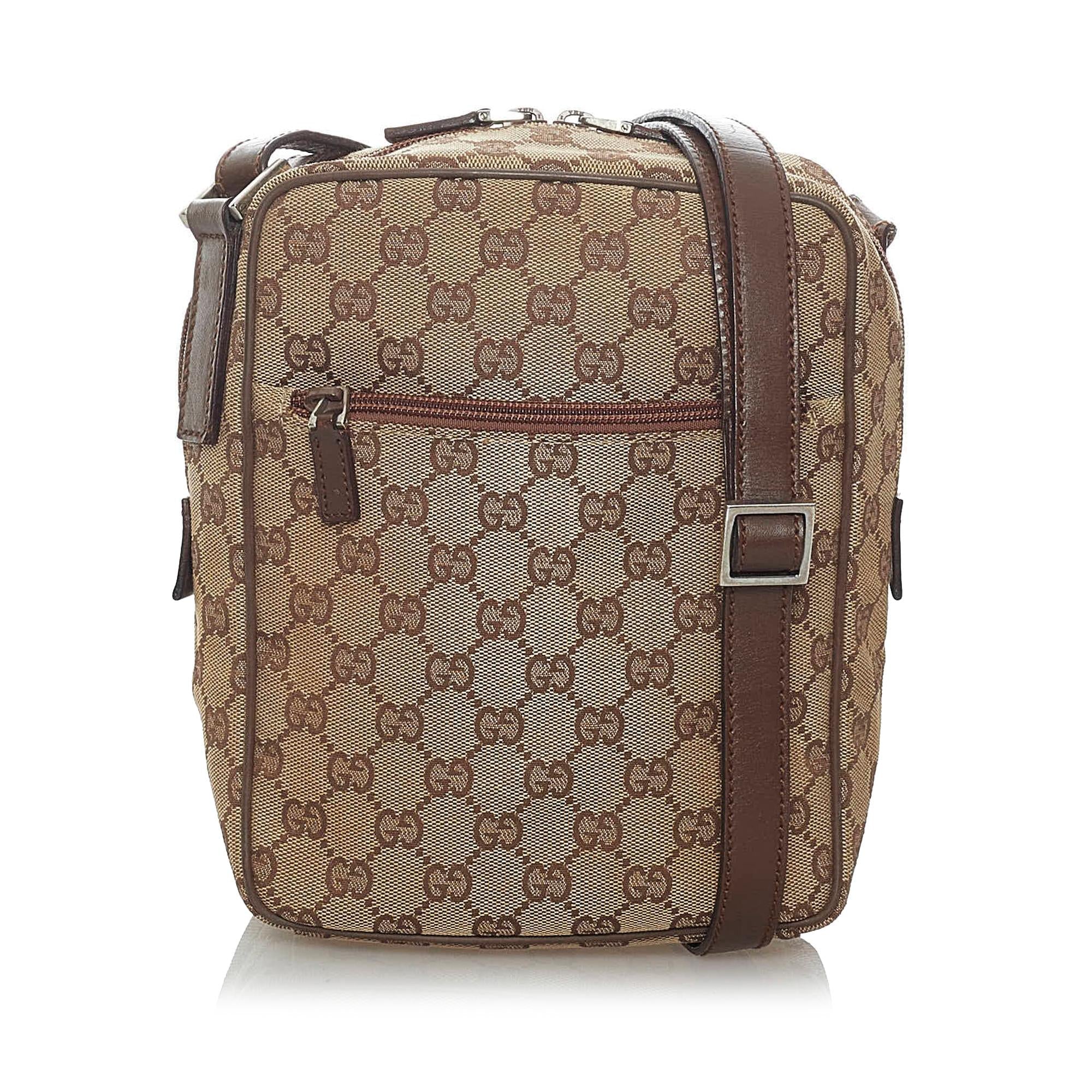 Gucci Gucci Canvas Crossbody Bag (SHG-29606)