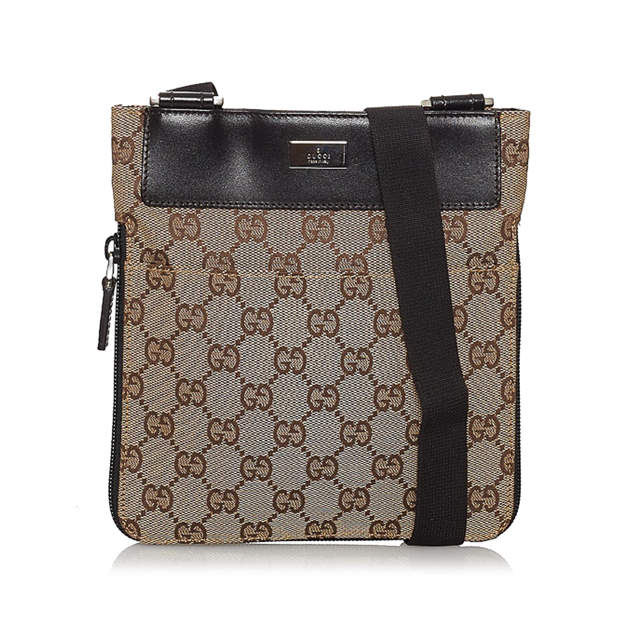 Gucci Gucci Canvas Crossbody Bag (SHG-29973)