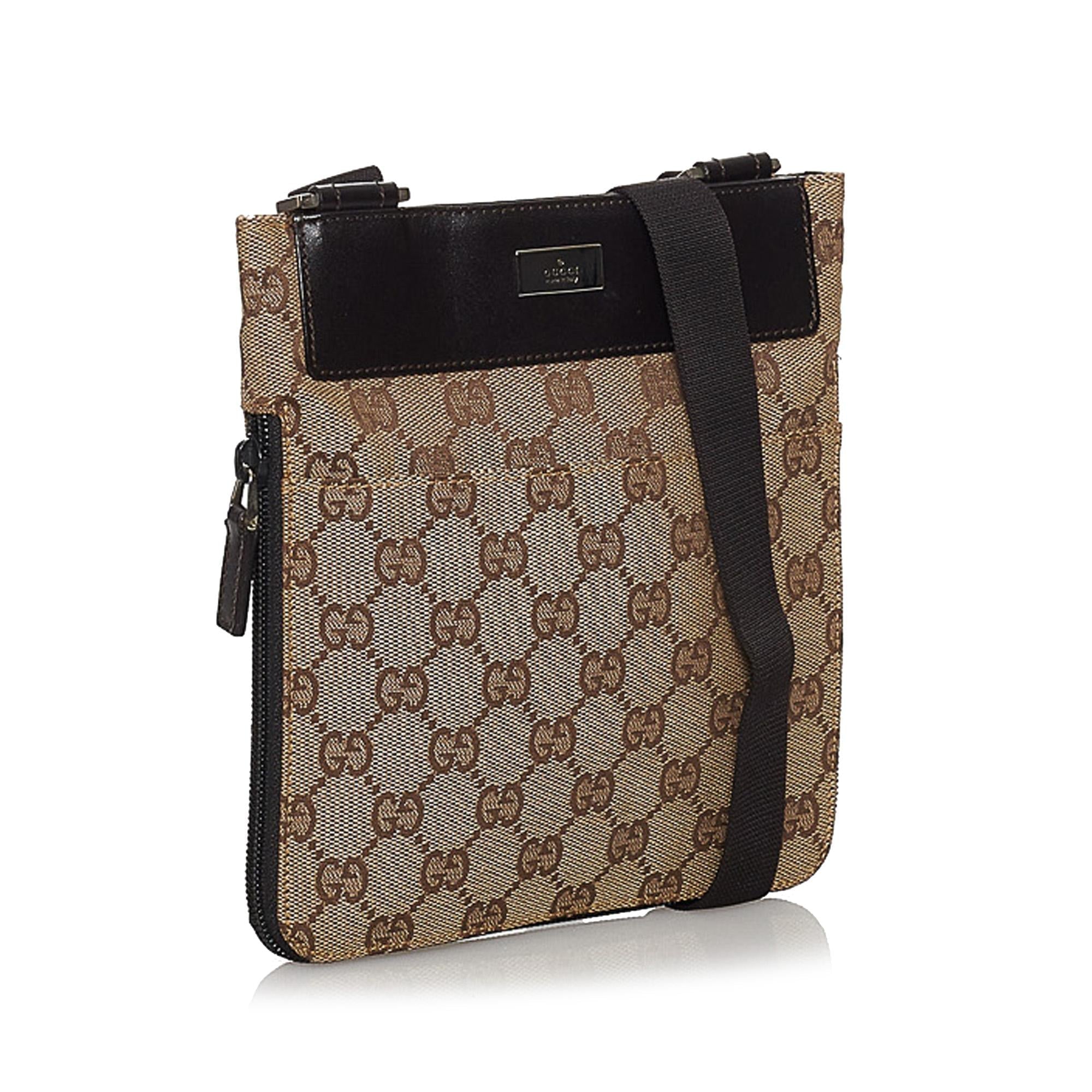 Gucci Gucci Canvas Crossbody Bag (SHG-29973)