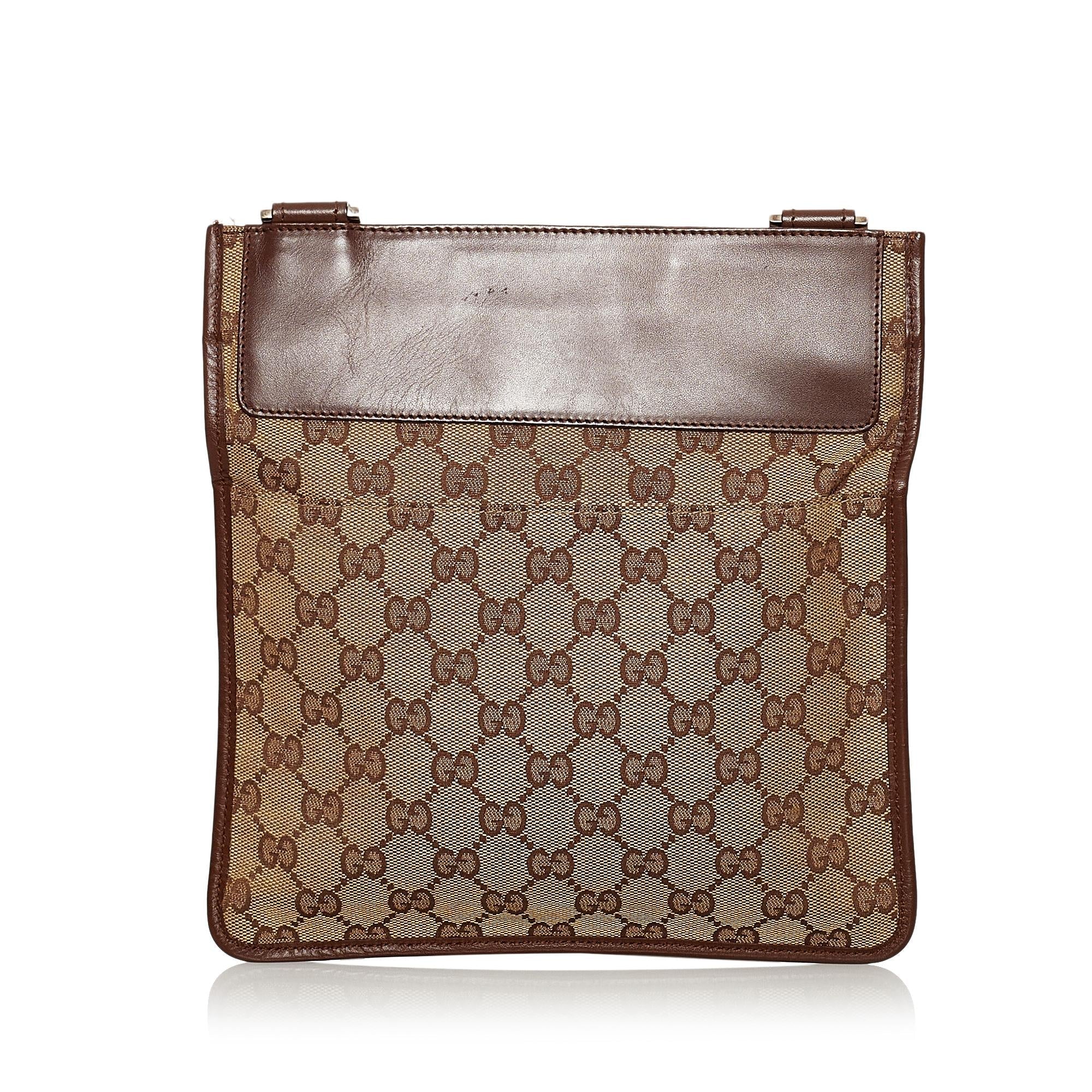 Gucci Gucci Canvas Crossbody Bag (SHG-30529)