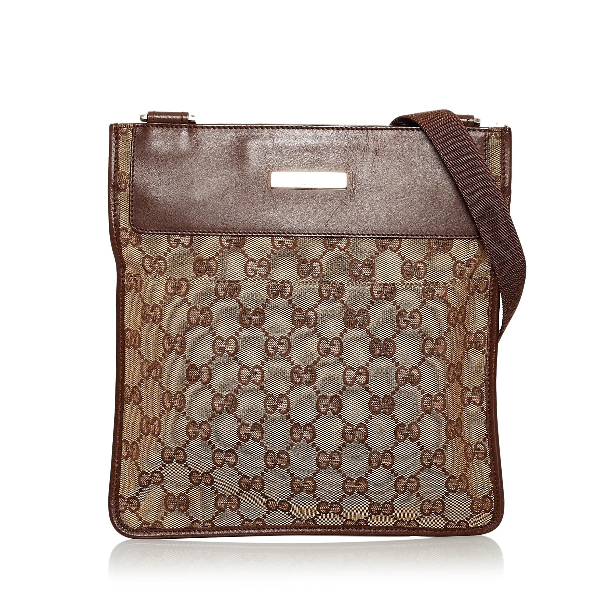 Gucci Gucci Canvas Crossbody Bag (SHG-30529)