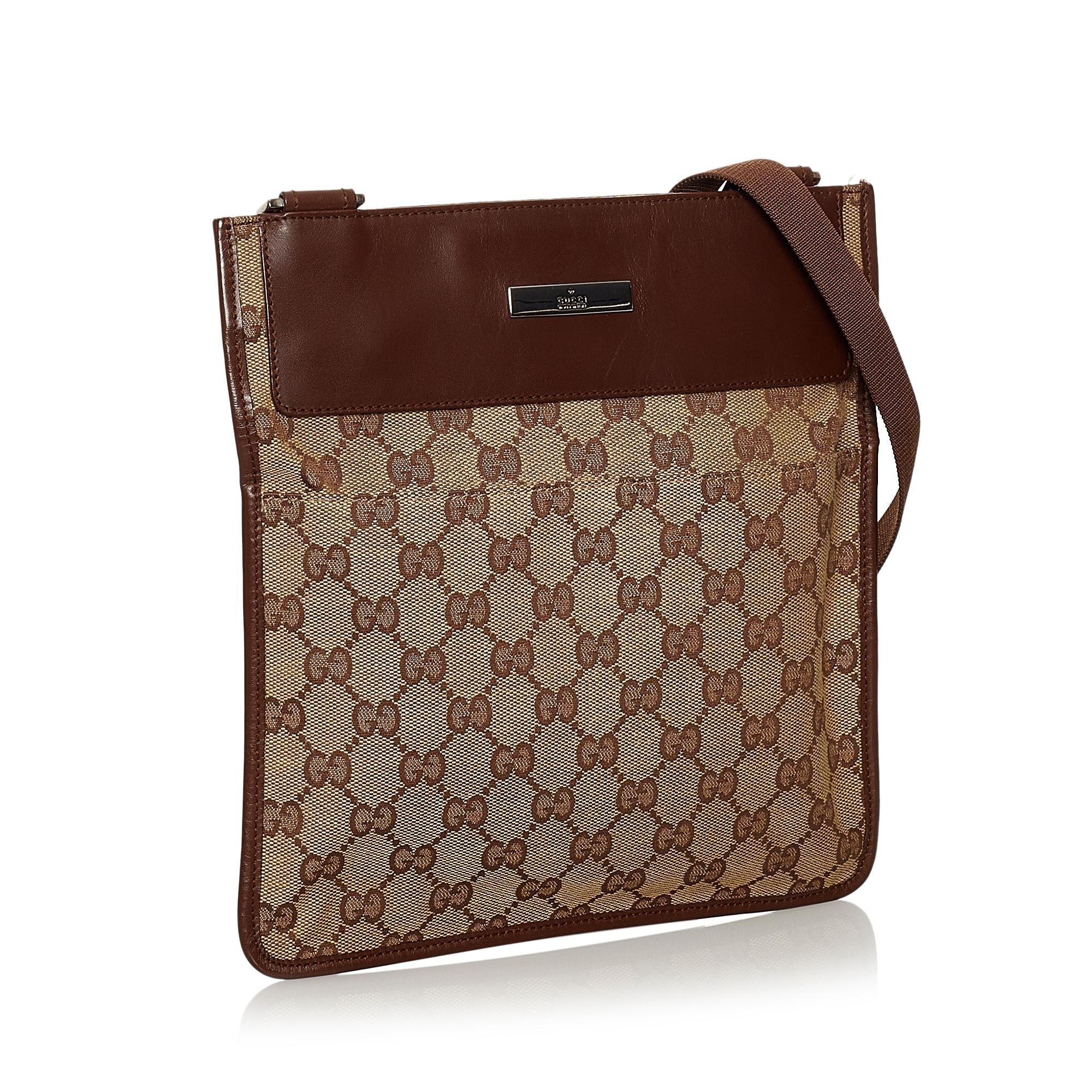 Gucci Gucci Canvas Crossbody Bag (SHG-30529)