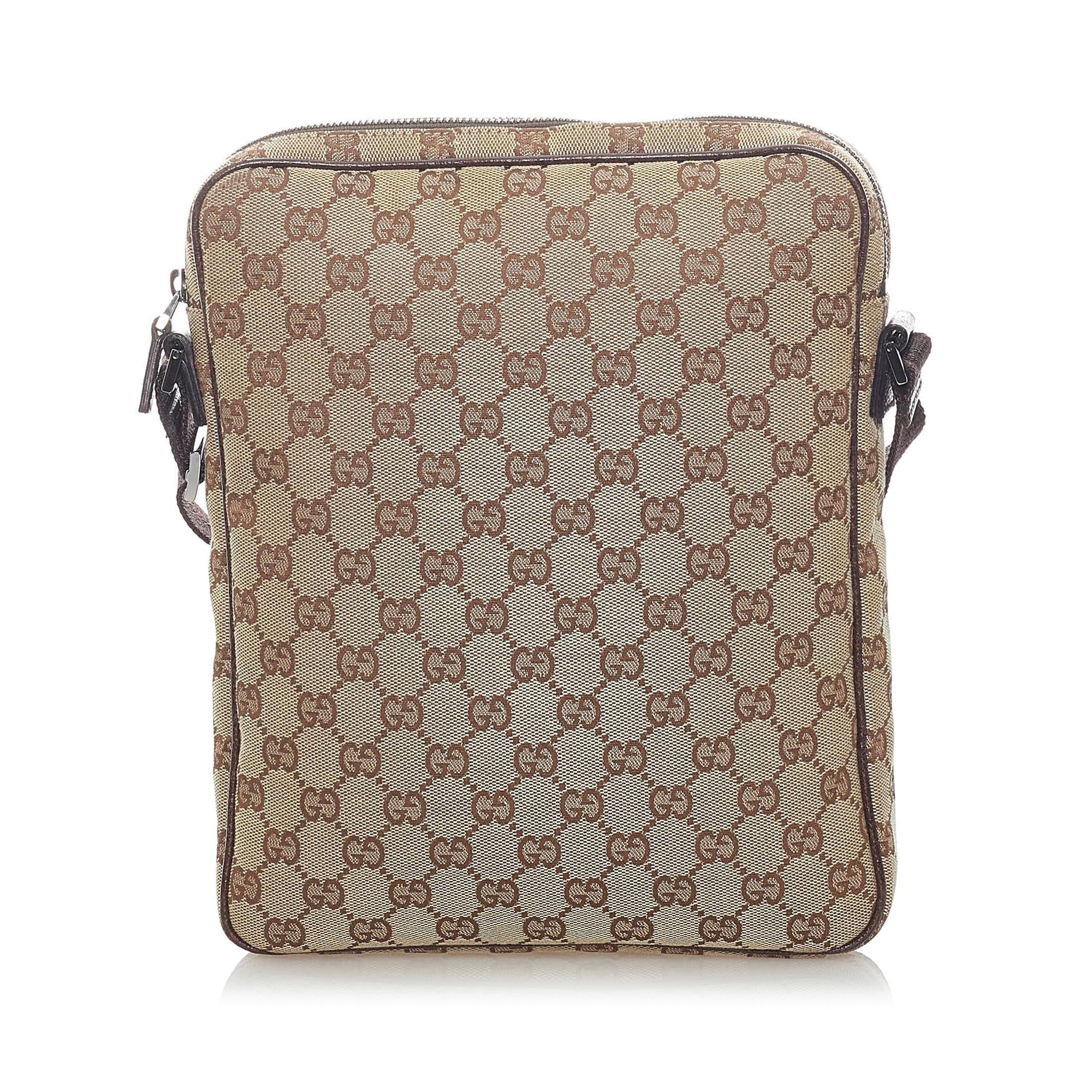Gucci Gucci Canvas Crossbody Bag (SHG-31993)
