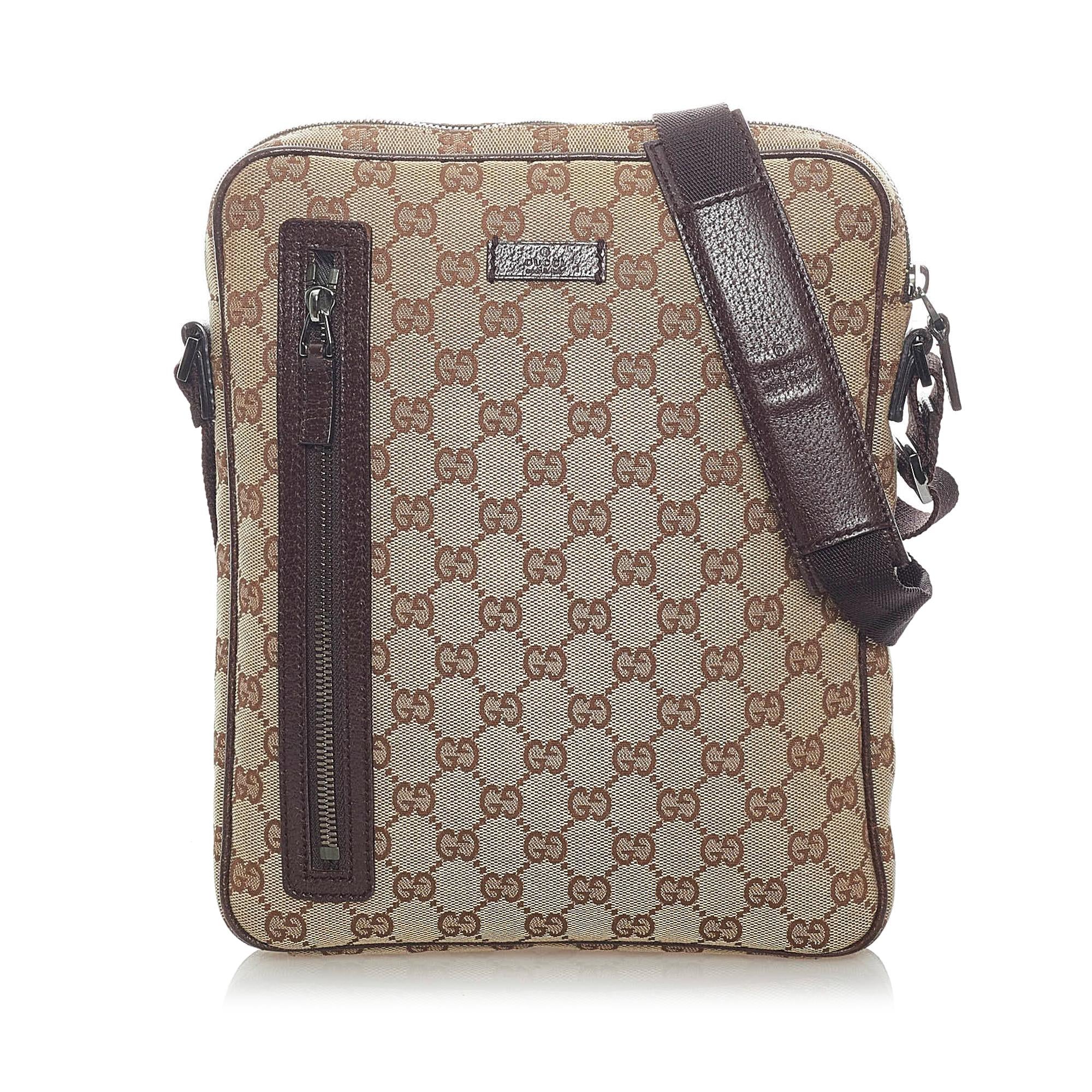 Gucci Gucci Canvas Crossbody Bag (SHG-31993)