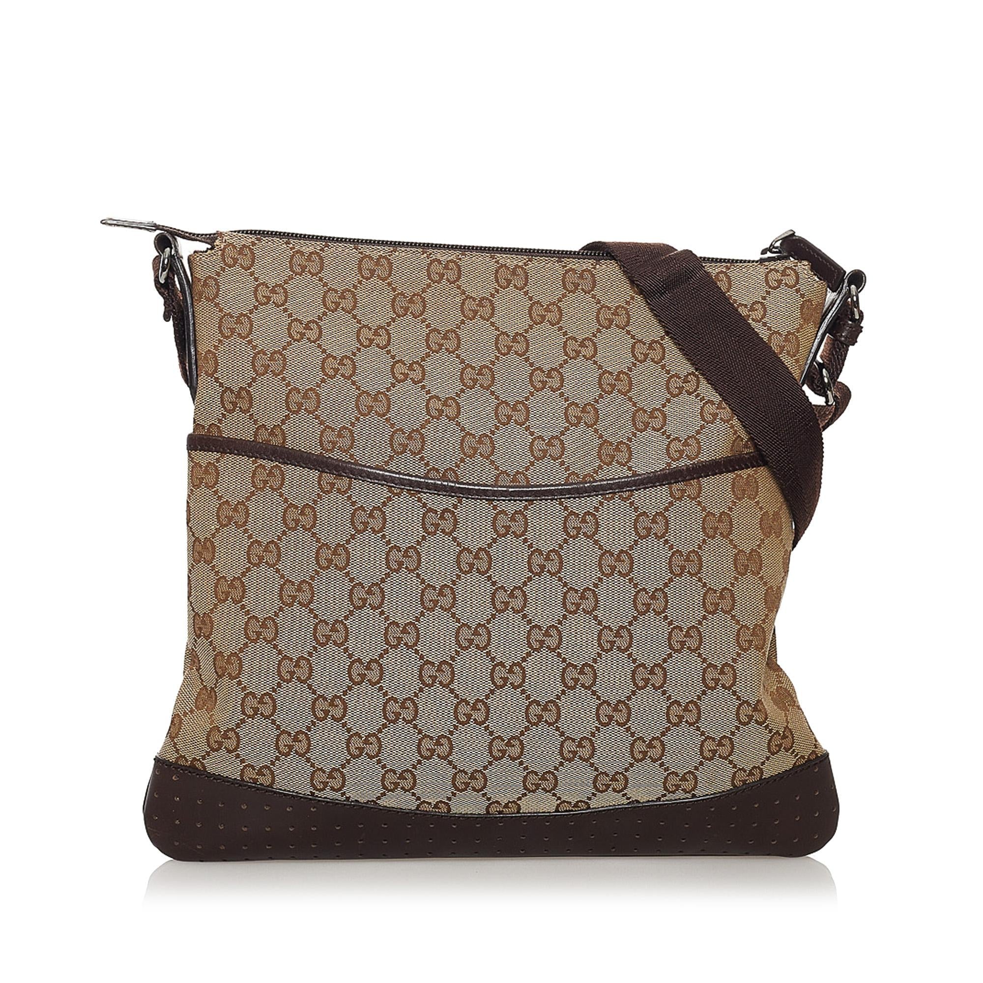 Gucci Gucci Canvas Crossbody Bag (SHG-32218)