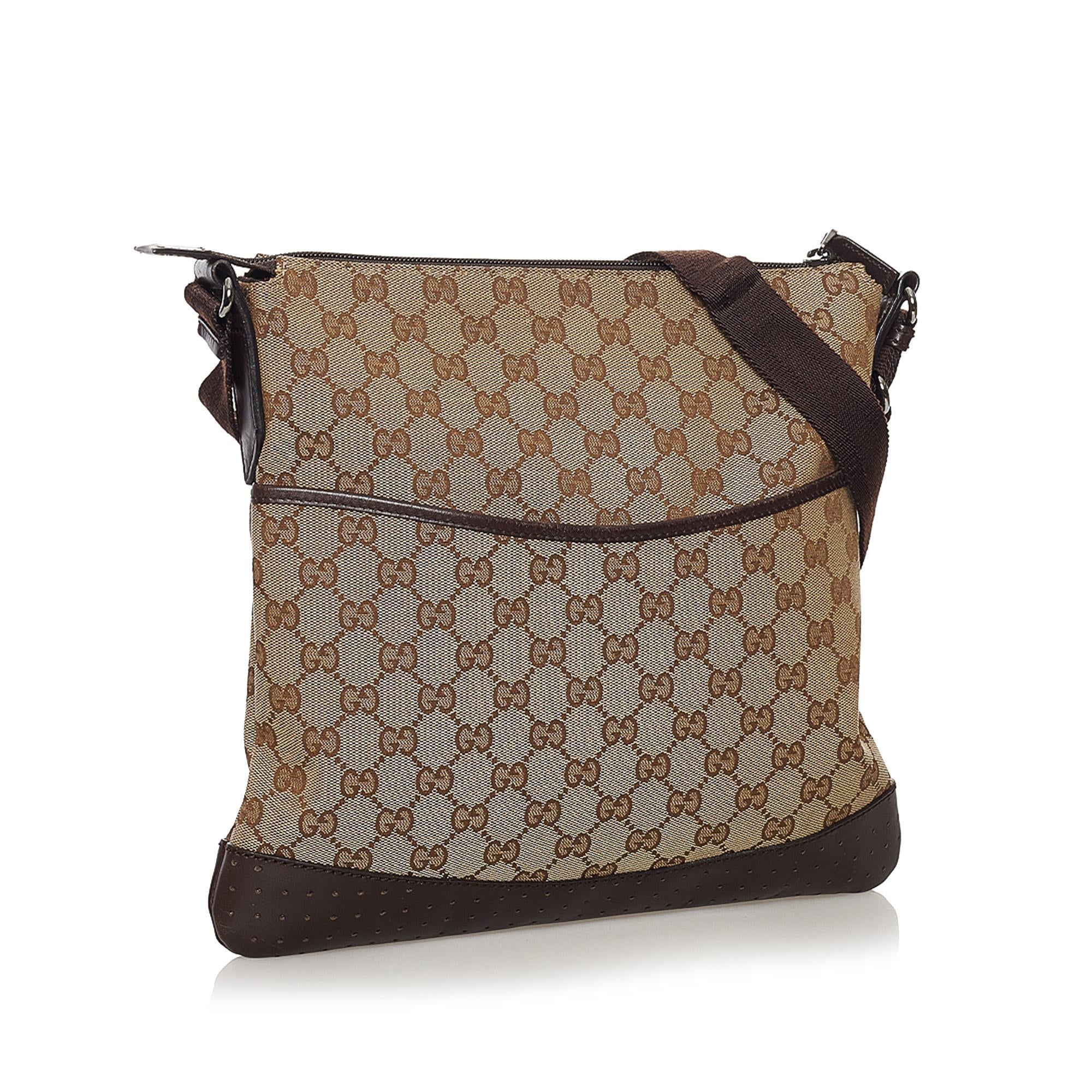 Gucci Gucci Canvas Crossbody Bag (SHG-32218)