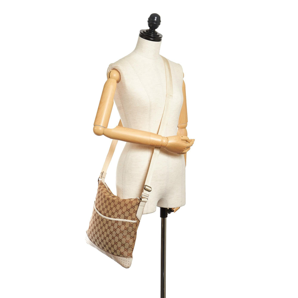 Gucci Gucci Canvas Crossbody Bag (SHG-32226)