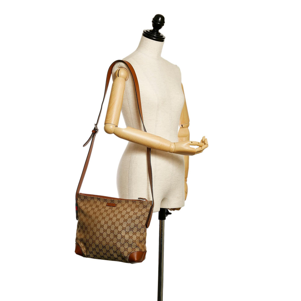 Gucci Gucci Canvas Crossbody Bag (SHG-32257)