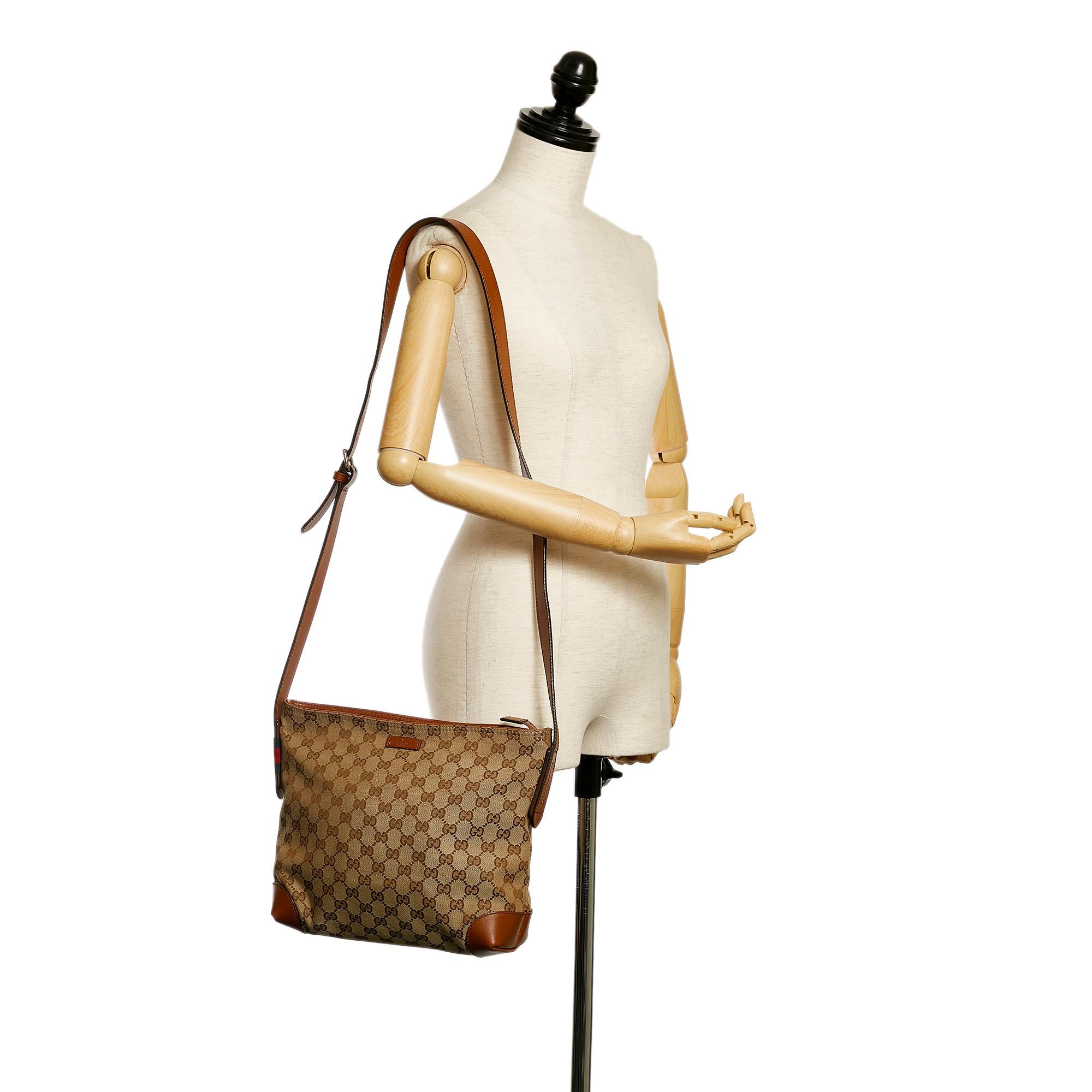 Gucci Gucci Canvas Crossbody Bag (SHG-32257)
