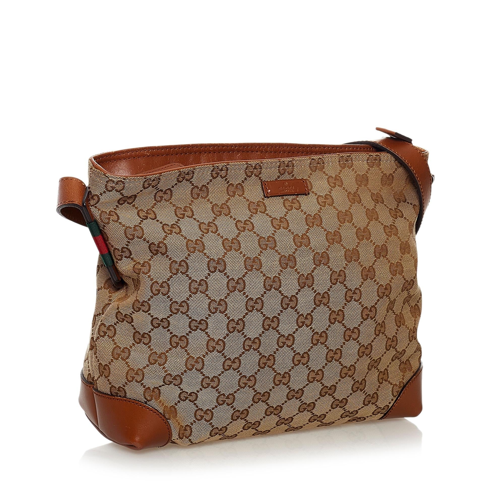 Gucci Gucci Canvas Crossbody Bag (SHG-32257)