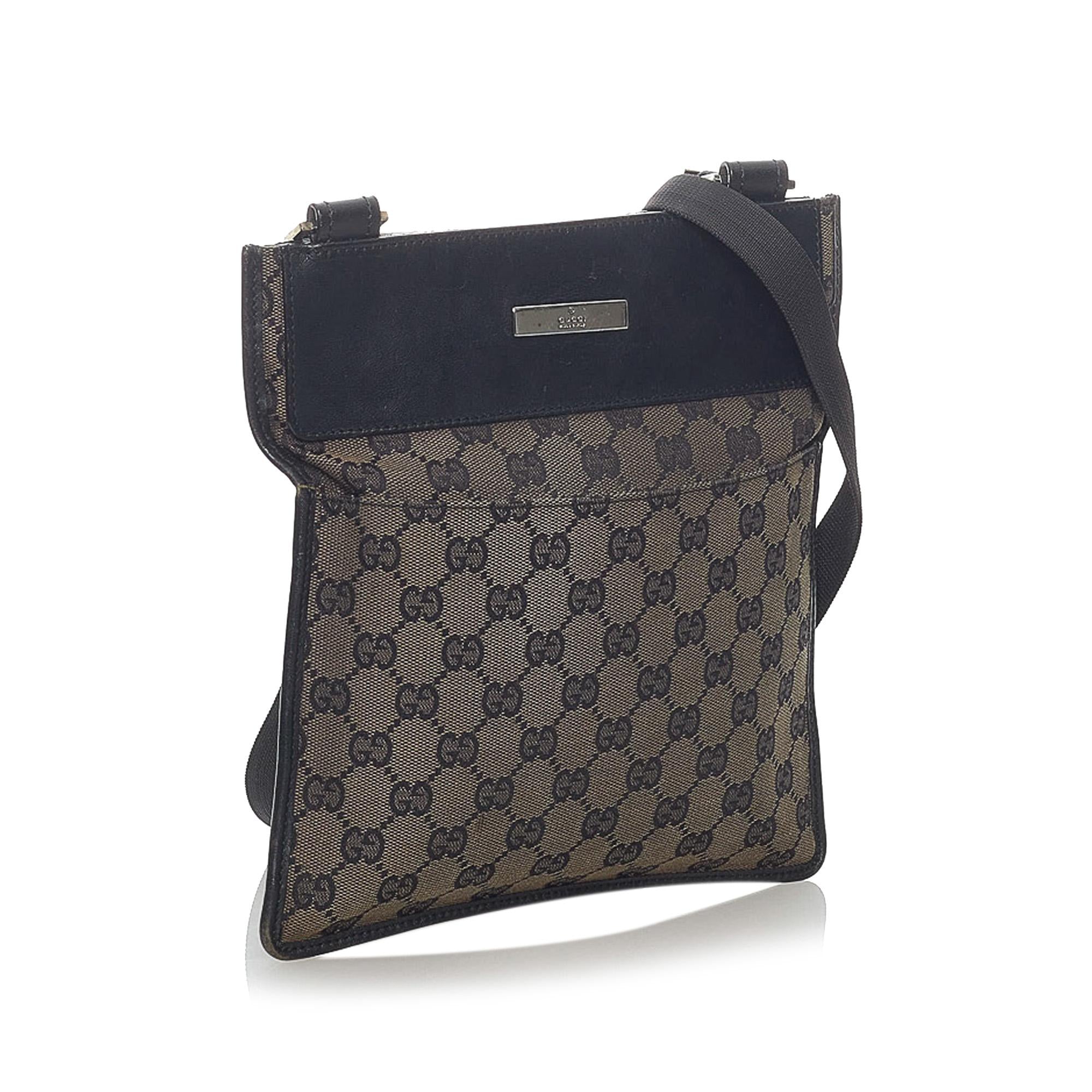Gucci Gucci Canvas Crossbody Bag (SHG-32582)
