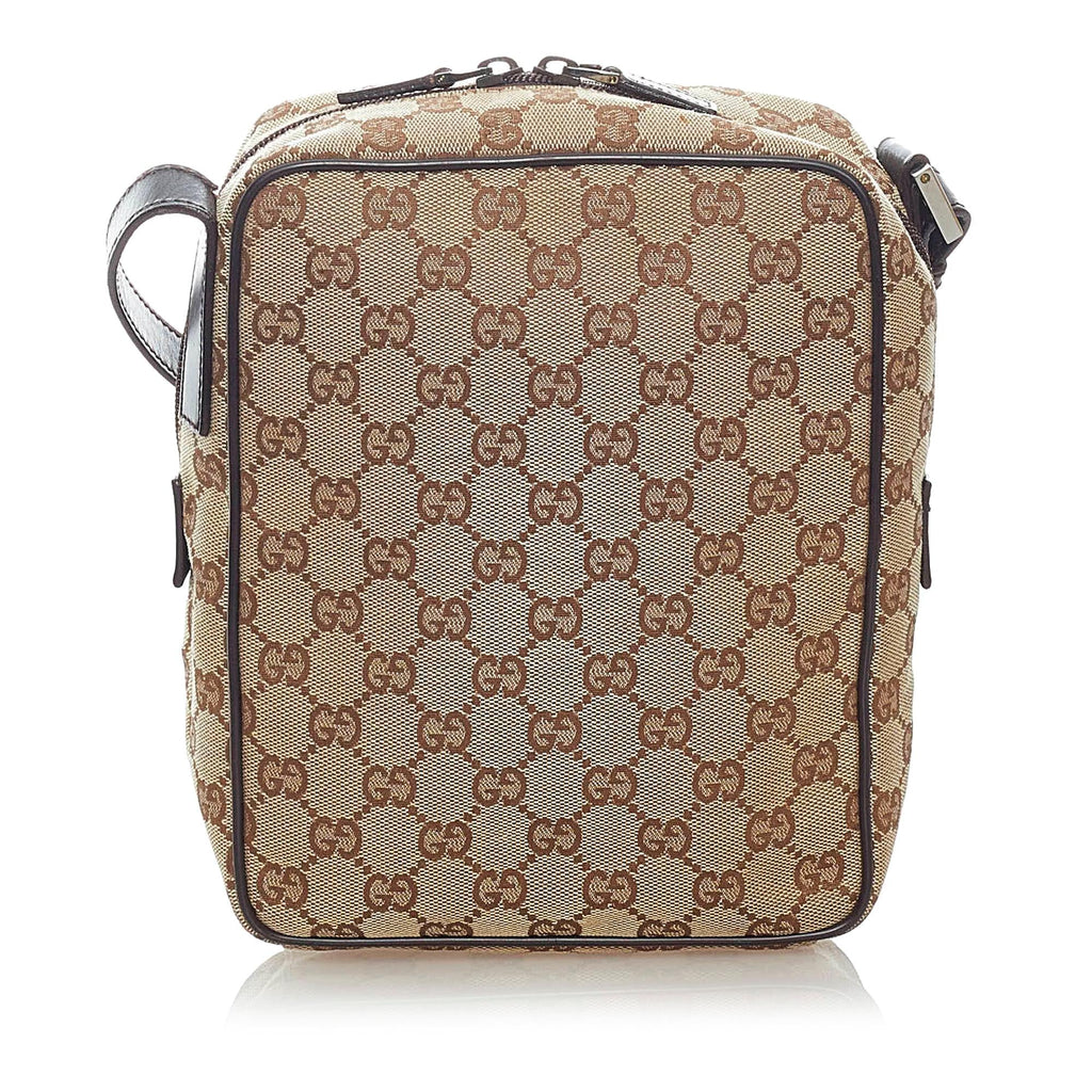 Gucci Gucci Canvas Crossbody Bag (SHG-32704)
