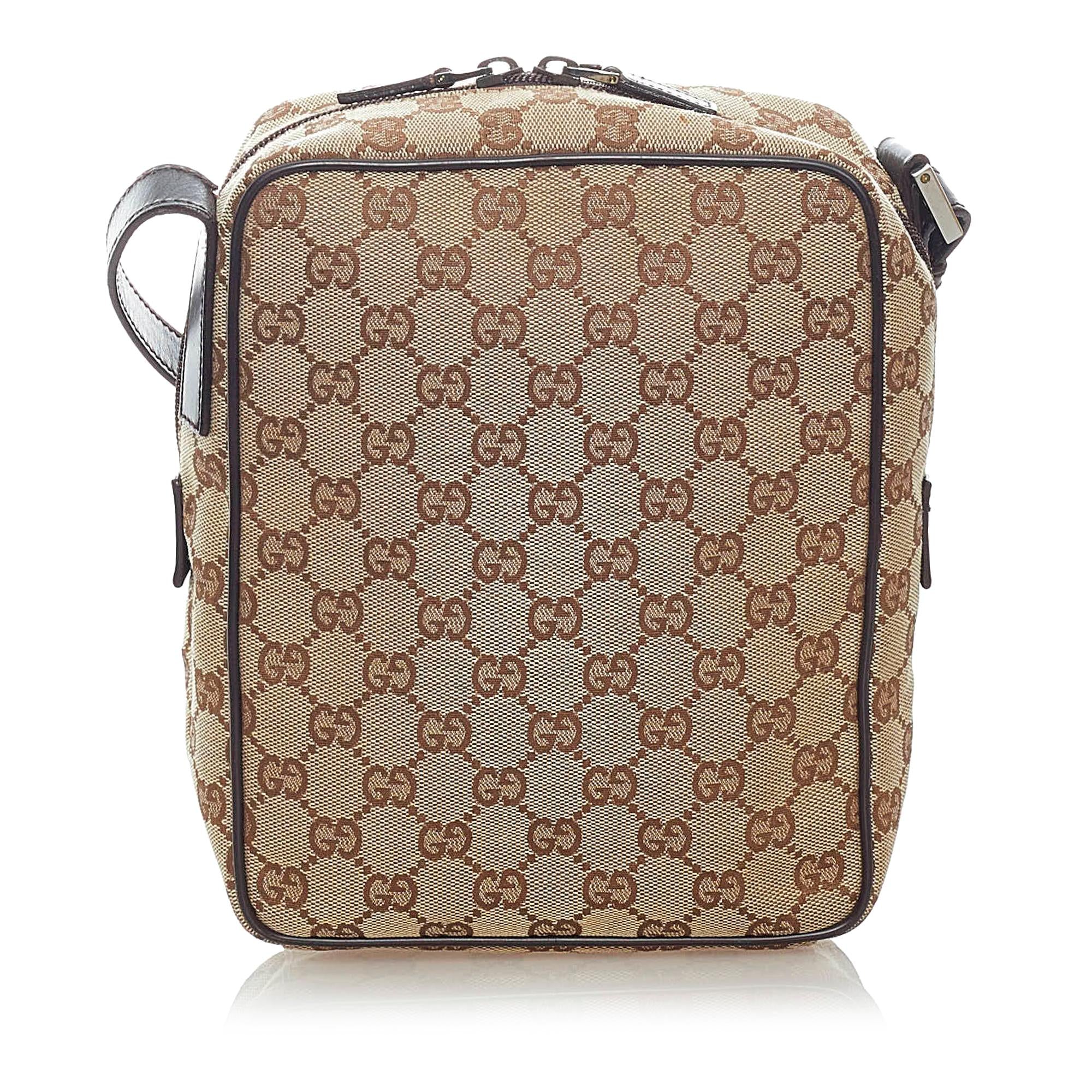 Gucci Gucci Canvas Crossbody Bag (SHG-32704)