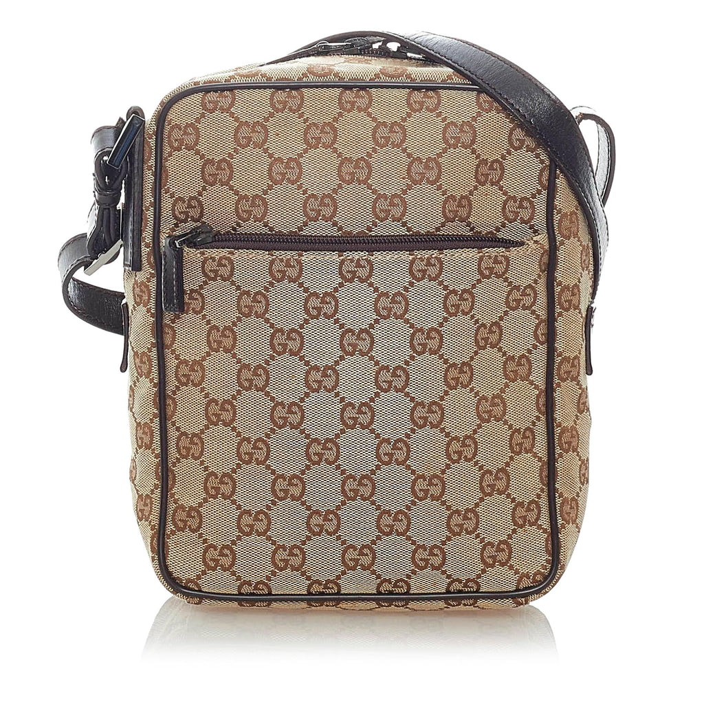 Gucci Gucci Canvas Crossbody Bag (SHG-32704)