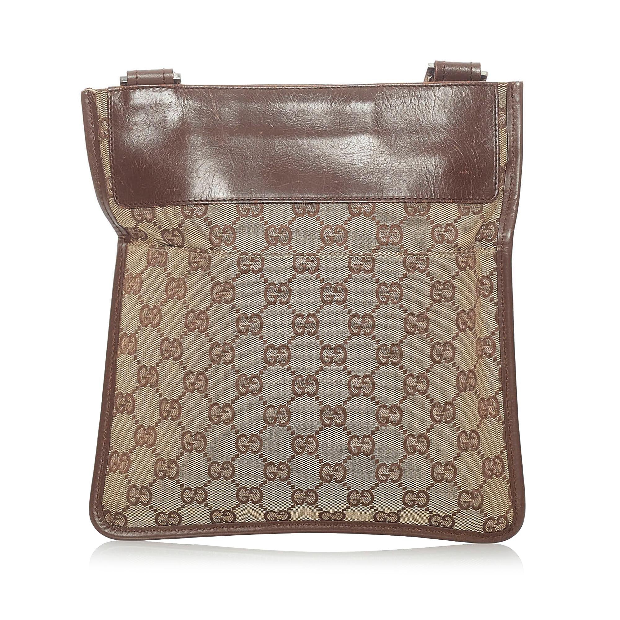 Gucci Gucci Canvas Crossbody Bag (SHG-32827)