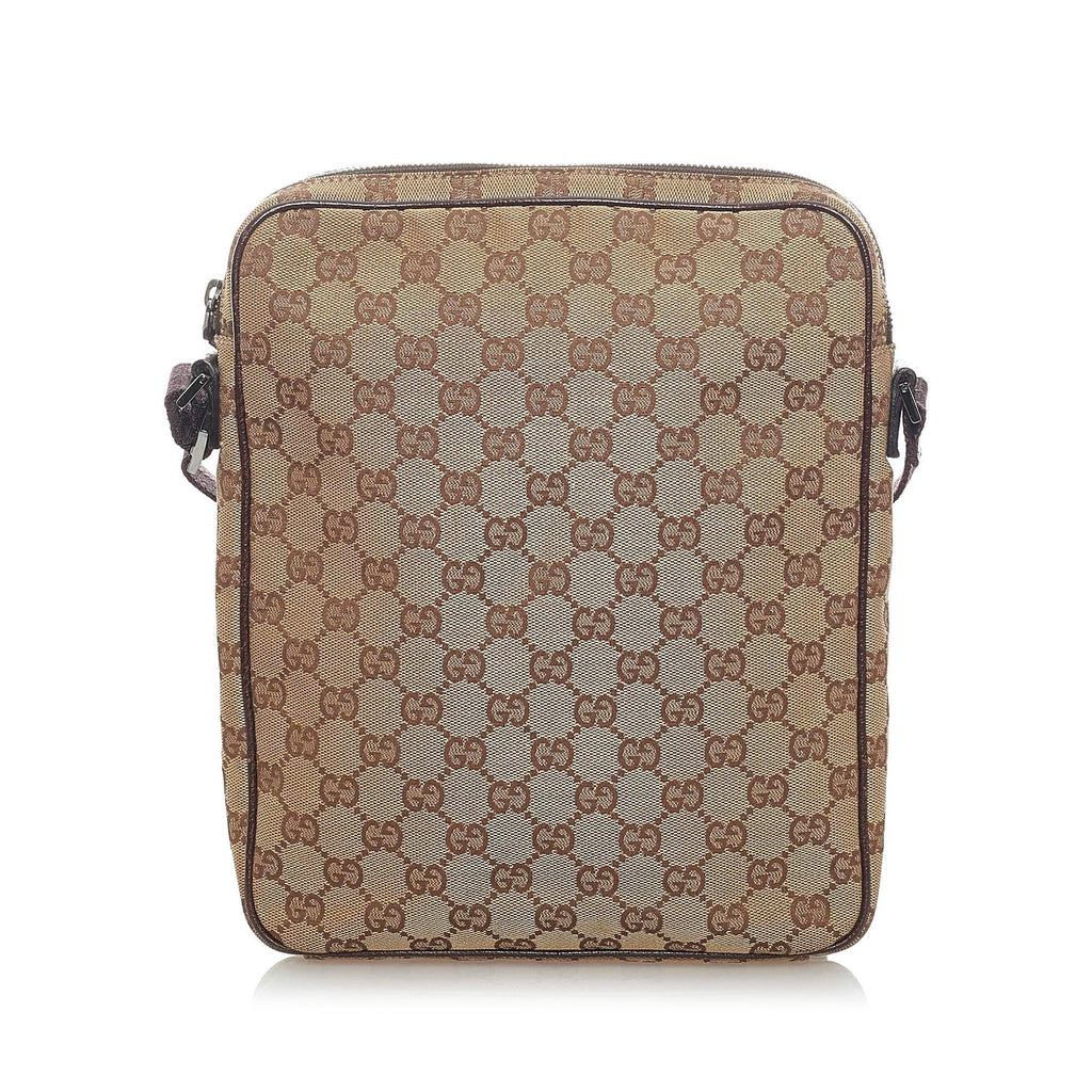 Gucci Gucci Canvas Crossbody Bag (SHG-32837)