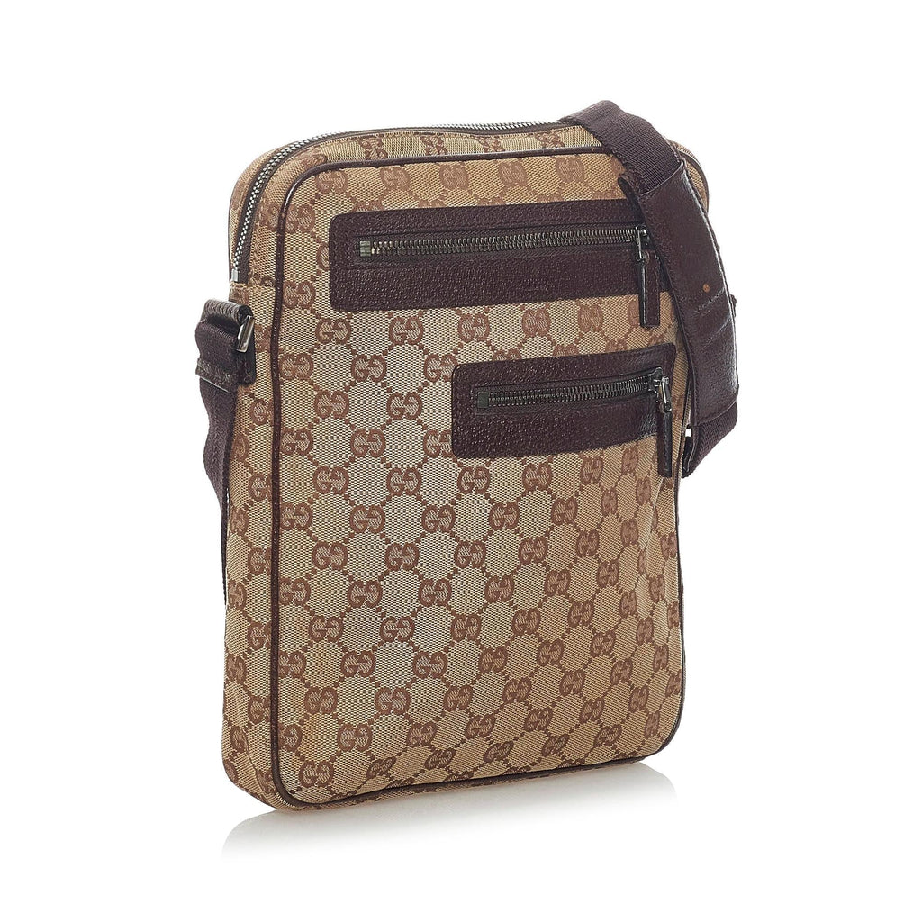 Gucci Gucci Canvas Crossbody Bag (SHG-32837)